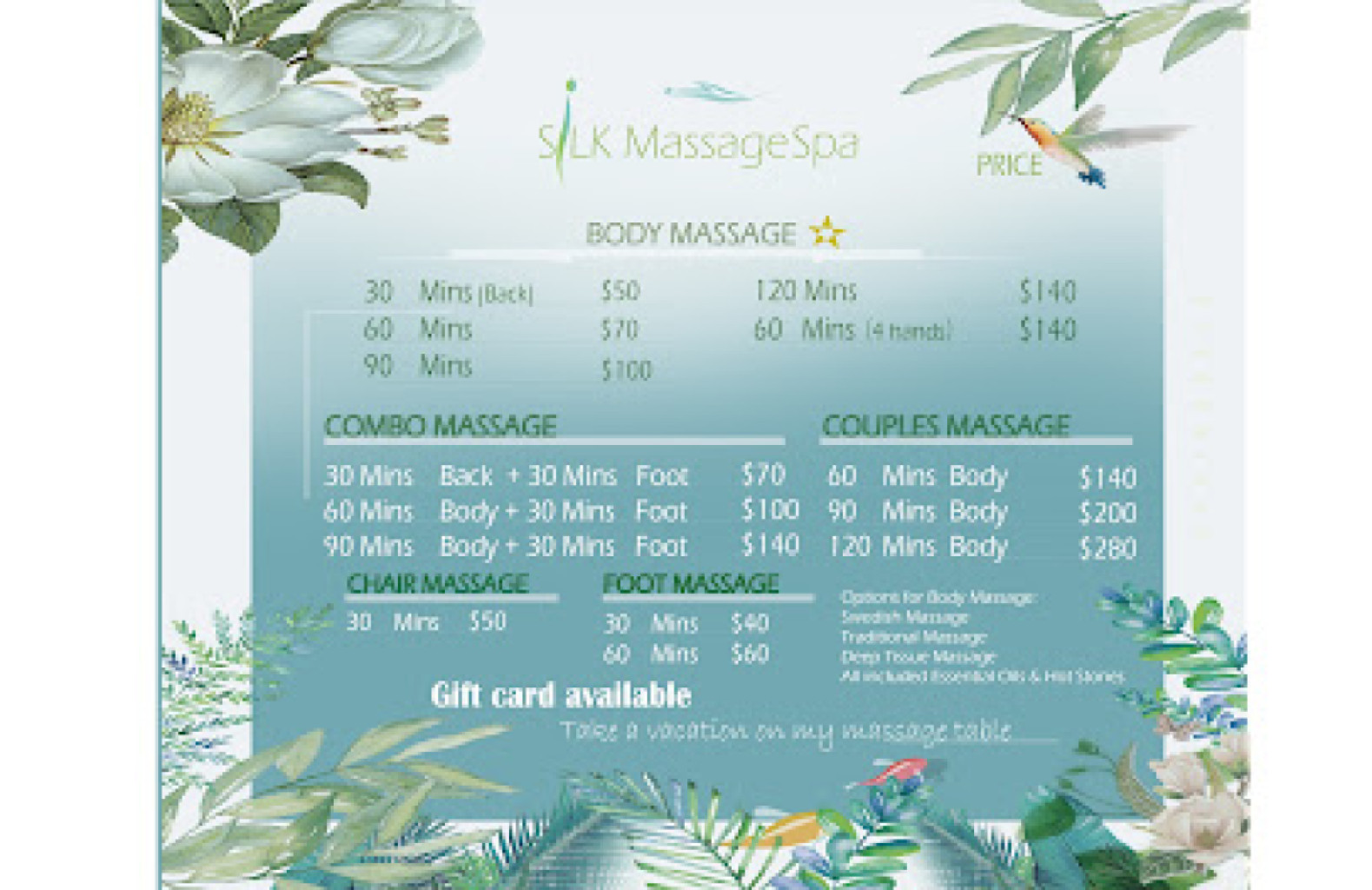 Silk massage spa photo 1