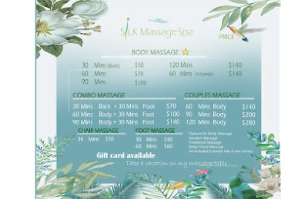 Silk massage spa listing photo