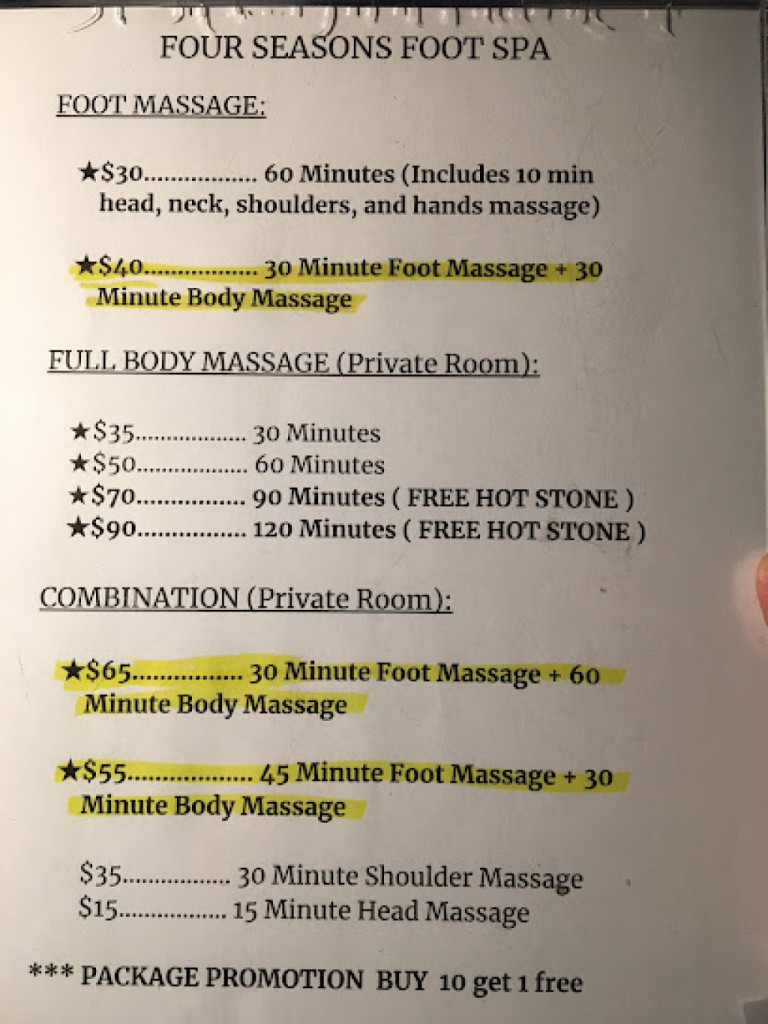 Four Seasons Foot Spa photo 1