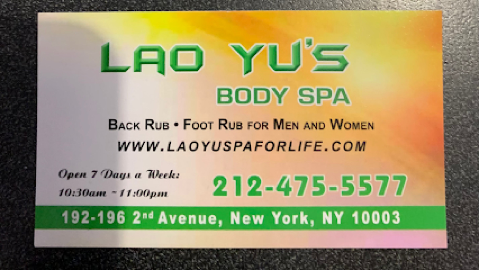 Lao Yu's Body Spa photo 1