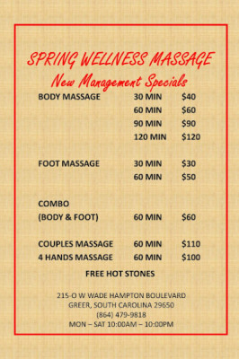Spring Wellness Massage and Reflexology listing photo