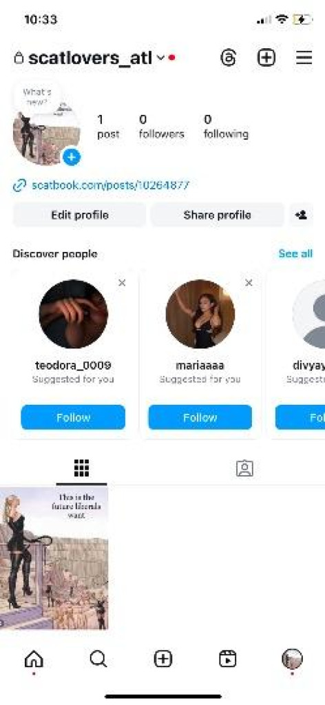 I SALE SCAT VIDOES ON INSTAGRAM photo 1